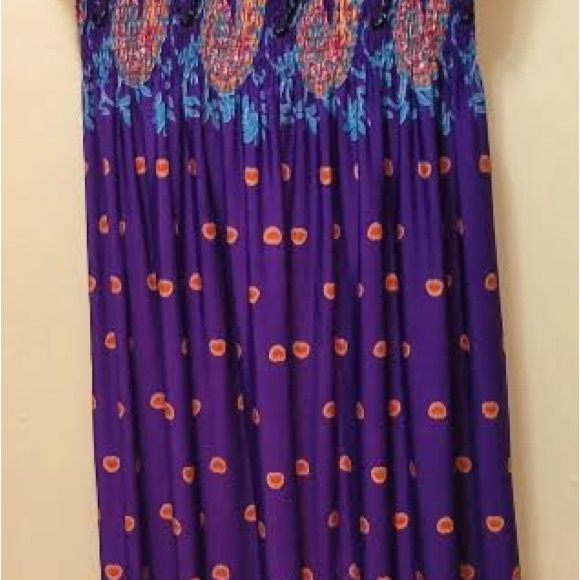 REDUCED!! Vibrant Purple/Blue Summer/Fall/Winter Dress - Picture 3 of 4